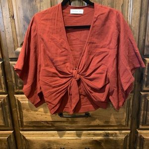 Faithfull tie front top!